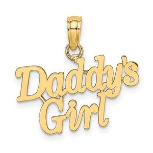Million Charms 10k Yellow Gold DADDYS GIRL Charm